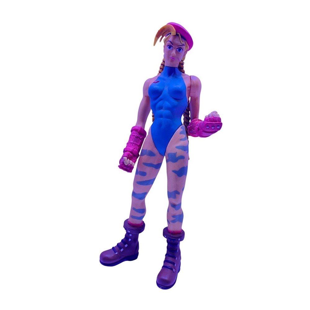 CAMMY Street Fighter Round One Red Hat Capcom Loose 7" Action Figure Preowned
